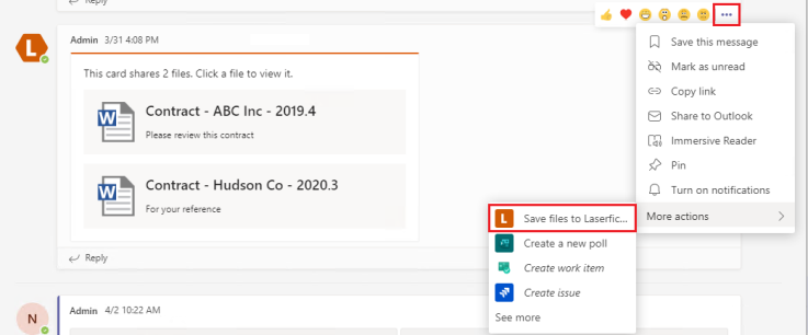 Saving Files from MS Teams to LF